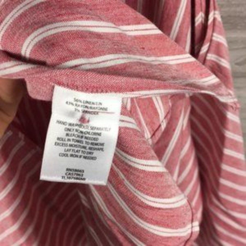 Leith Red Ruffled Back Tank Top - Picture 7 of 7